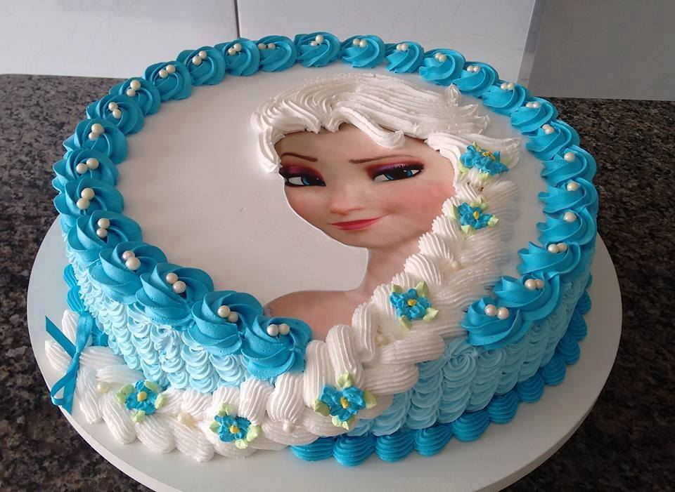 Bánh sinh nhật in ảnh Elsa Mã B1306