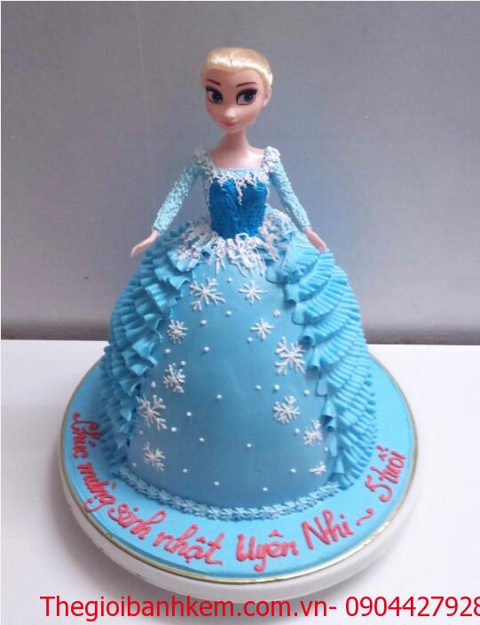 Bánh kem 3D công chúa Elsa Mã B2652