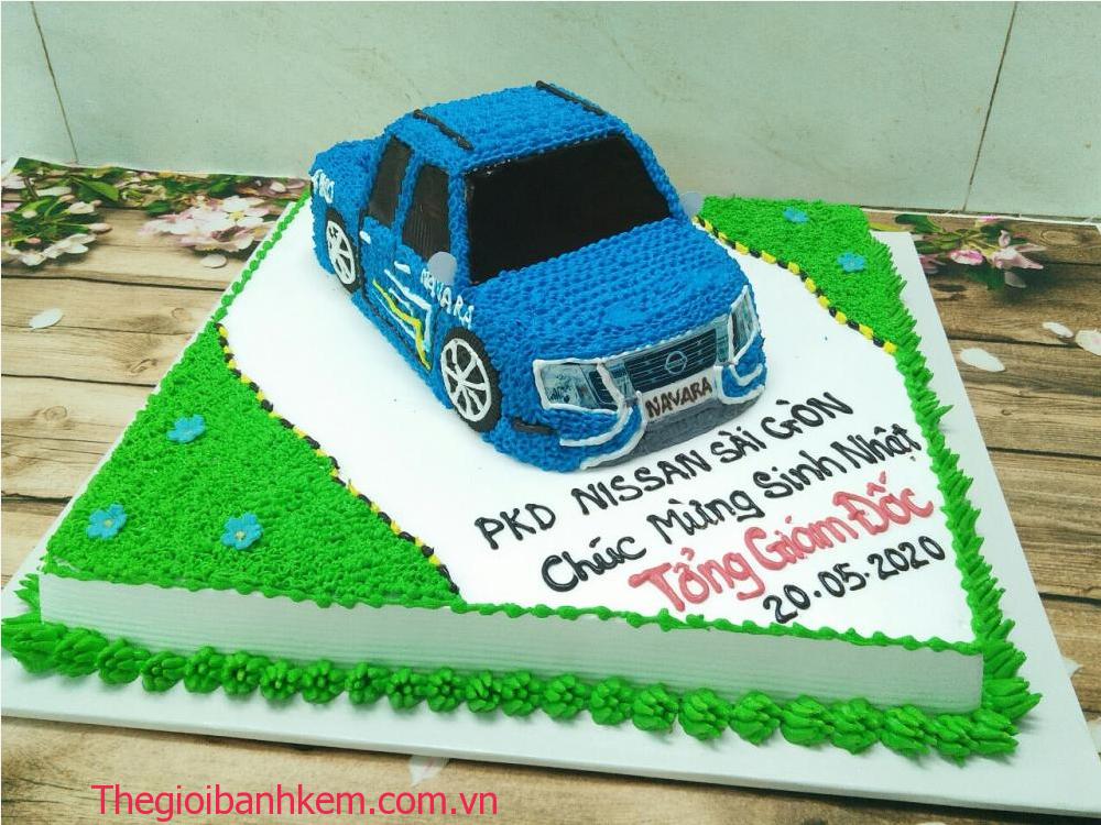 Bánh kem sinh nhật hình xe hơi mã B0602