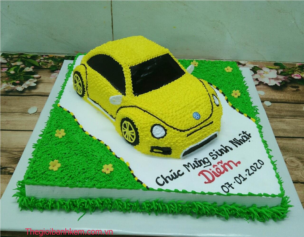 ĐỘC ĐÁO] Những chiếc bánh kem vẽ hình xe Ô Tô cho Bé yêu thích mê Bánh kem  sinh nhật | Đặt bánh online giao tận nơi