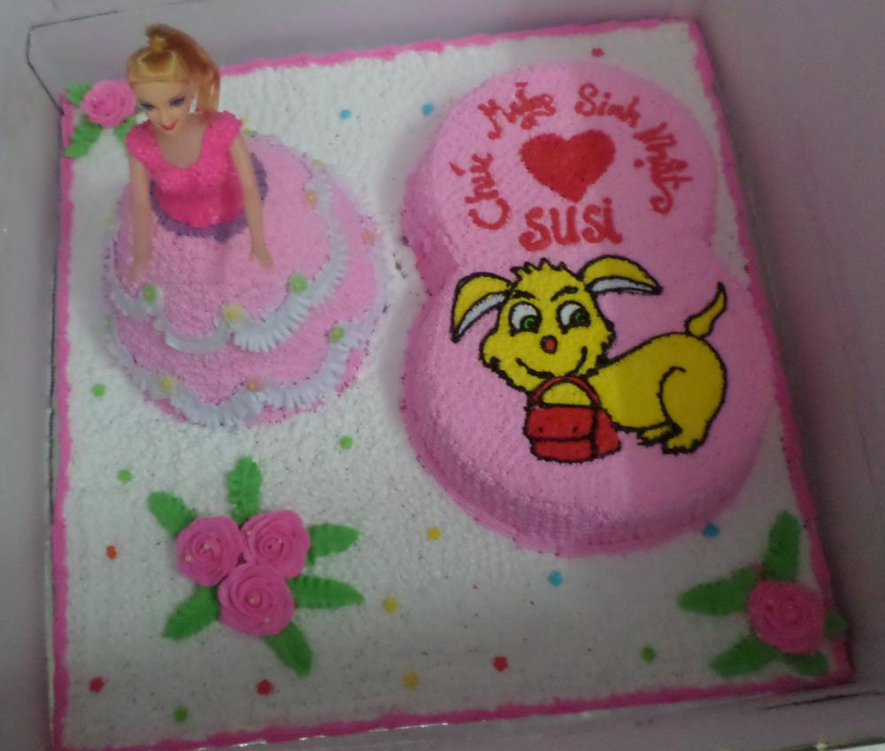 Bánh sinh nhật công chúa 3D B4725
