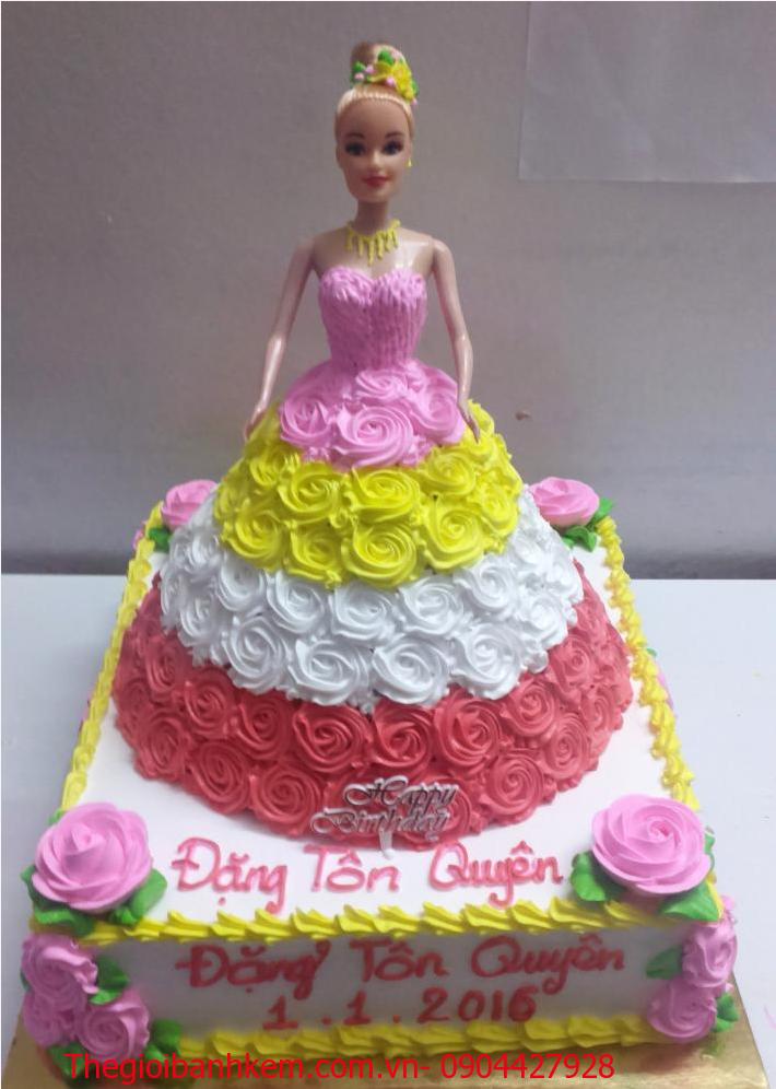 Bánh sinh nhật công chúa 3D Mã B2007